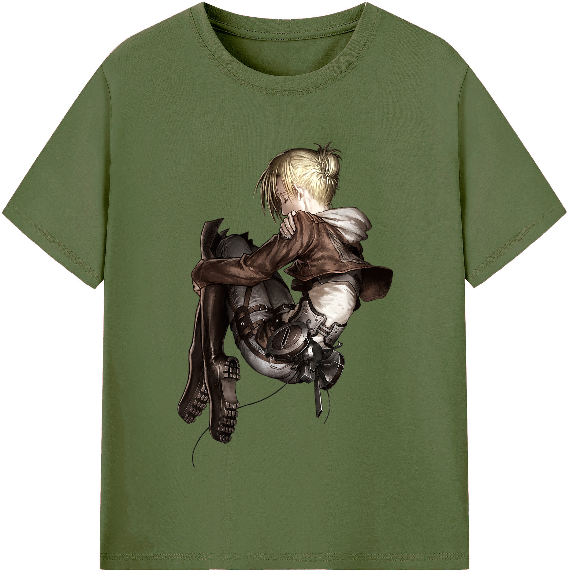 （画像用） 進撃の巨人 アニ・レオンハート Attack on Titan Annie Leonhart 綿100％半袖Tシャツ（フロントプリント）